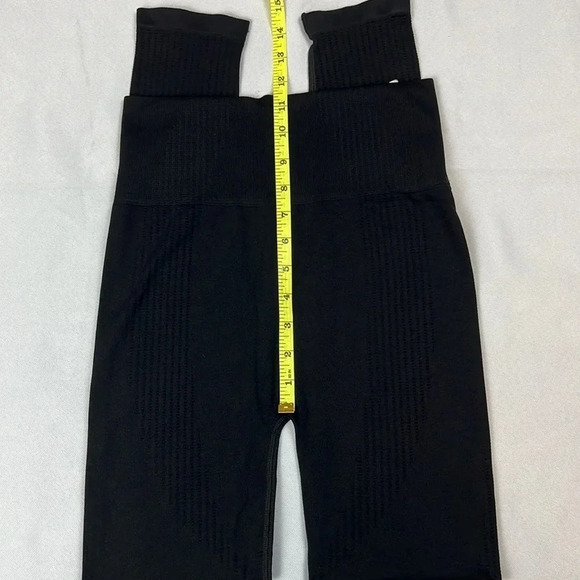 Nasty Gal Collection Black Seamless Ribbed High Rise Legging Size US 10 - Picture 9 of 11